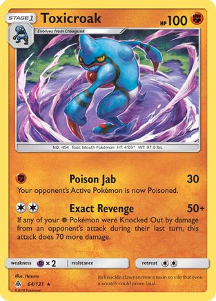Toxicroak (64/131) [Sun & Moon: Forbidden Light]-1