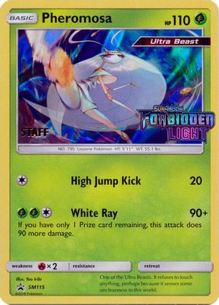 Pheromosa (SM115) (Staff Prerelease Promo) [Sun & Moon: Black Star Promos]-1