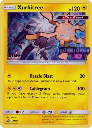 Xurkitree (SM116) (Staff Prerelease Promo) [Sun & Moon: Black Star Promos]-1
