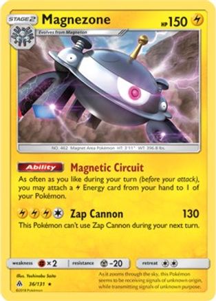 Magnezone (36/131) (Prerelease Kit Exclusive) (Theme Deck Exclusive) [Sun & Moon: Forbidden Light]-1