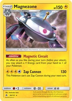 Magnezone (36/131) (Prerelease Kit Exclusive) (Theme Deck Exclusive) [Sun & Moon: Forbidden Light]-1
