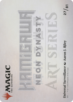 Universal Surveillance // Universal Surveillance (ANEO-027) - Neon Dynasty Art Series (Borderless) Foil-2