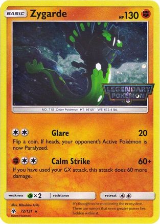 Zygarde (72/131) (Cosmos Holo) [Sun & Moon: Forbidden Light]-1