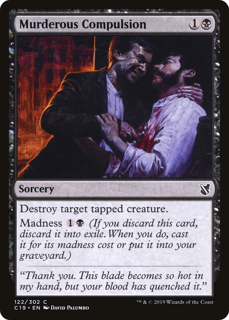 Murderous Compulsion [Commander 2019]-1