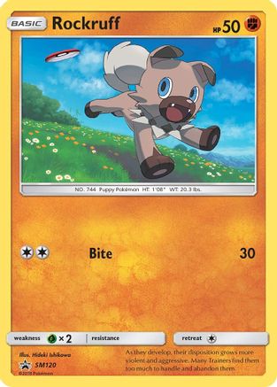 Rockruff (SM120) [Sun & Moon: Black Star Promos]-1