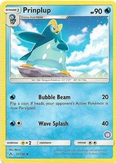 Prinplup (33/156) (Deck Exclusive #13) [Sun & Moon: Trainer Kit - Alolan Sandslash]-1