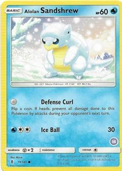 Alolan Sandshrew (19/145) (Deck Exclusive #14) [Sun & Moon: Trainer Kit - Alolan Sandslash]-1