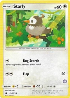 Starly (81/111) (Deck Exclusive #15) [Sun & Moon: Trainer Kit - Alolan Sandslash]-1