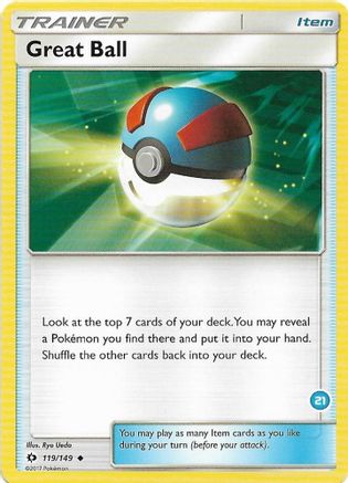 Great Ball (119/149) (Deck Exclusive #21) [Sun & Moon: Trainer Kit - Alolan Ninetales]-1