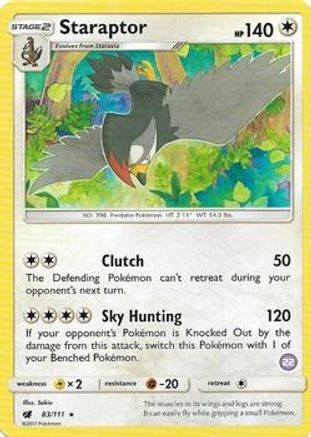 Staraptor (83/111) (Deck Exclusive #22) [Sun & Moon: Trainer Kit - Alolan Sandslash]-1
