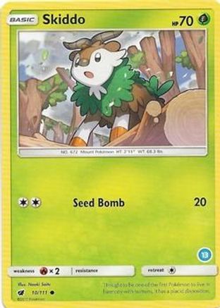 Skiddo (10/111) (Deck Exclusive #13) [Sun & Moon: Trainer Kit - Alolan Ninetales]-1