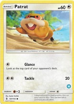 Patrat (107/145) (Deck Exclusive #16) [Sun & Moon: Trainer Kit - Alolan Ninetales]-1