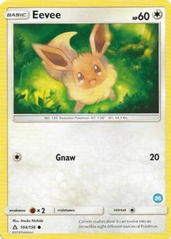 Eevee (104/156) (Deck Exclusive #26) [Sun & Moon: Trainer Kit - Alolan Ninetales]-1