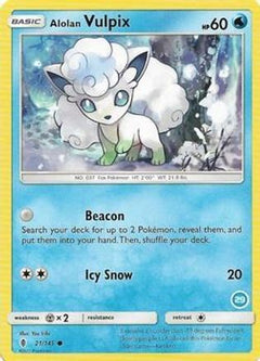 Alolan Vulpix (21/145) (Deck Exclusive #29) [Sun & Moon: Trainer Kit - Alolan Ninetales]-1