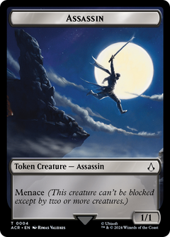 Assassin // A Mysterious Creature Double-Sided Token [Assassin's Creed Tokens]-1