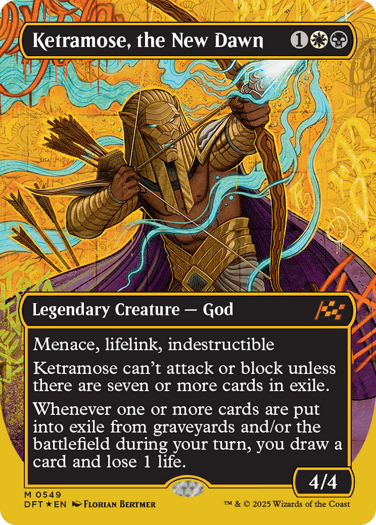 Ketramose, the New Dawn (Borderless) (First-Place Foil) [Aetherdrift]-1