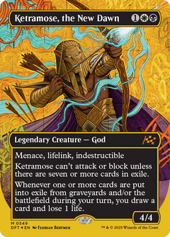 Ketramose, the New Dawn (Borderless) (First-Place Foil) [Aetherdrift]-1