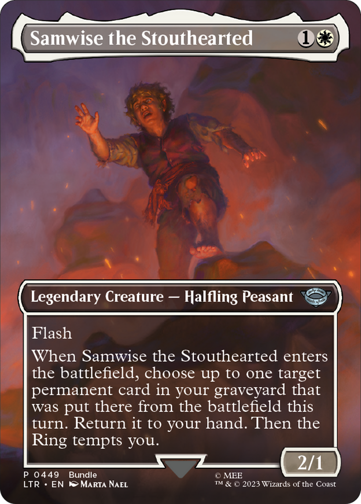 Samwise the Stouthearted (Borderless Alternate Art) [The Lord of the Rings: Tales of Middle-Earth]-1
