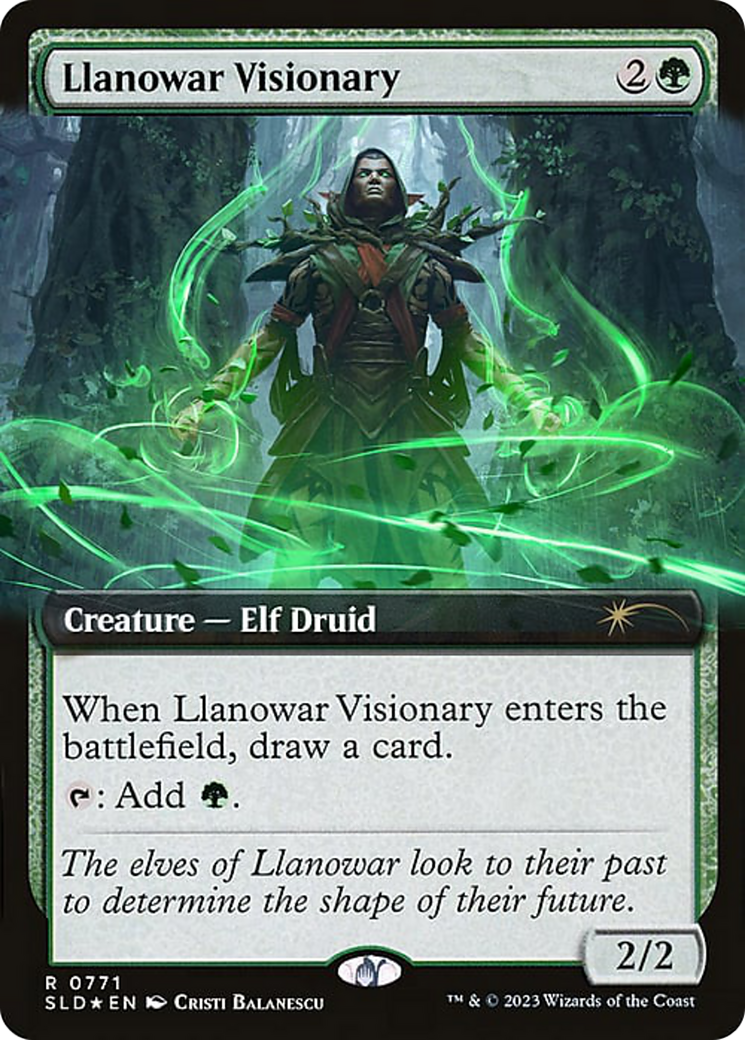 Llanowar Visionary (Extended Art) [Secret Lair Drop Series]-1
