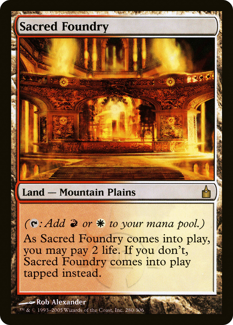 Sacred Foundry [Ravnica: City of Guilds]-1