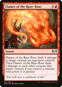 Flames of the Raze-Boar [Ravnica Allegiance]-1