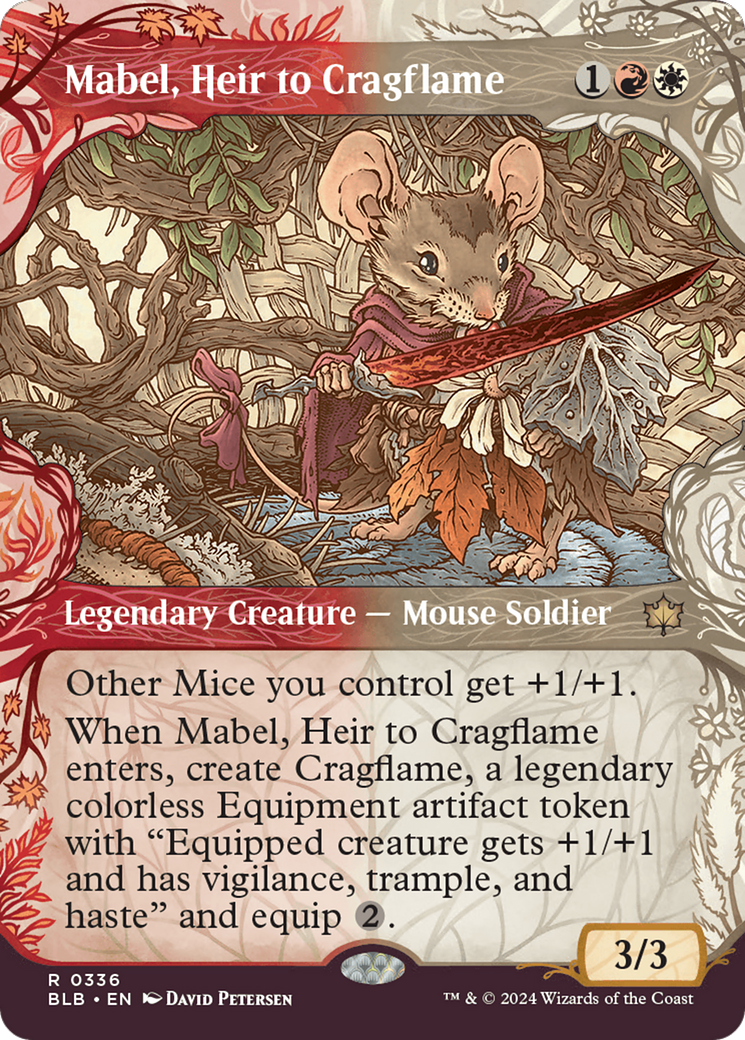 Mabel, Heir to Cragflame (Showcase) [Bloomburrow]-1