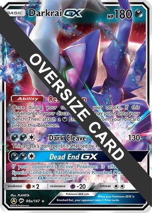 Darkrai GX (88a/147) (Alternate card) (Jumbo Card) [Sun & Moon: Burning Shadows]-1