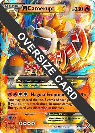 M Camerupt EX (XY198) (Jumbo Card) [XY: Black Star Promos]-1