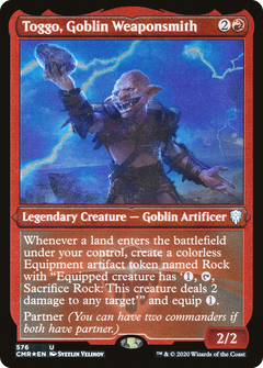 Toggo, Goblin Weaponsmith (Etched) [Commander Legends]-1