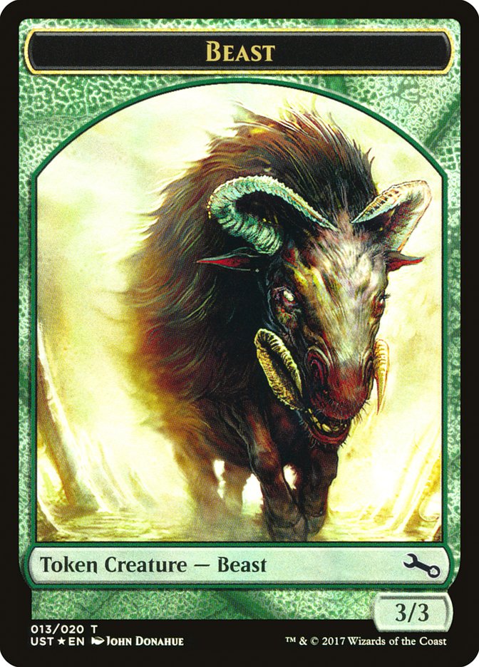 Beast // Beast Double-Sided Token [Unstable Tokens]-1