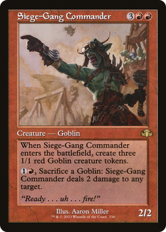 Siege-Gang Commander (Retro) [Dominaria Remastered]-1