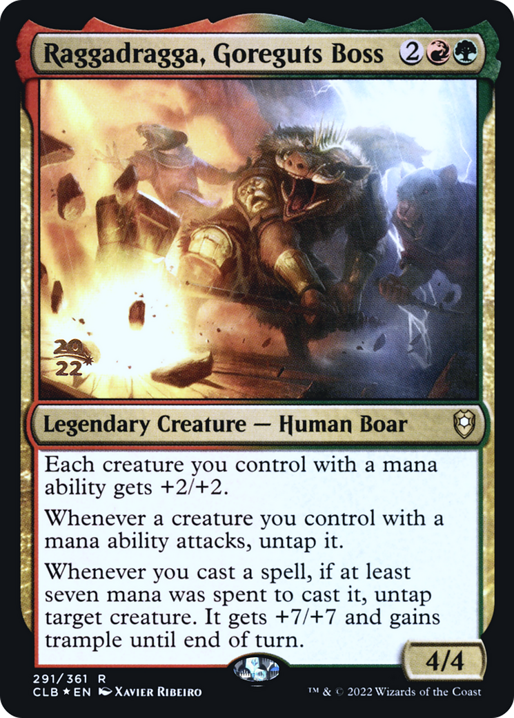 Raggadragga, Goreguts Boss [Commander Legends: Battle for Baldur's Gate Prerelease Promos]-1