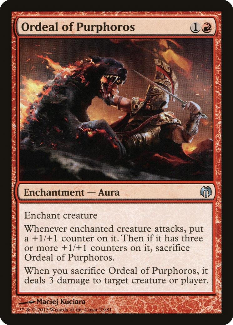 Ordeal of Purphoros [Duel Decks: Heroes vs. Monsters]-1