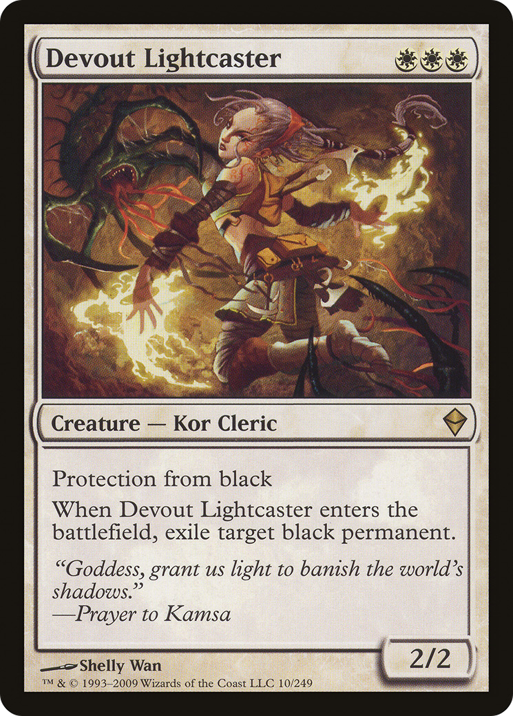 Devout Lightcaster [Zendikar]-1