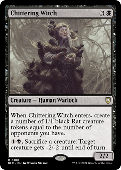 Chittering Witch [Bloomburrow Commander]-1