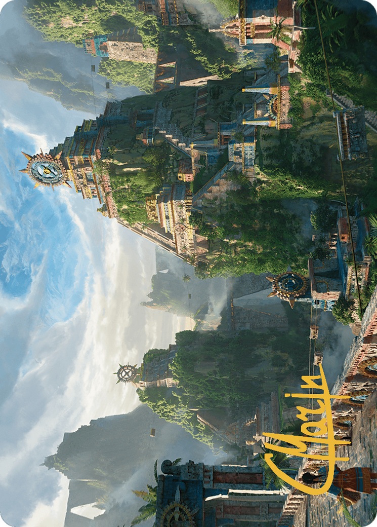 Clifftop Retreat // Clifftop Retreat (ALCI-081) - The Lost Caverns of Ixalan Art Series (Borderless) Foil-1
