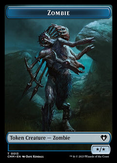 Human Soldier // Zombie (0013) Double-Sided Token [Commander Masters Tokens]-2