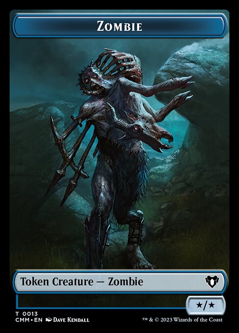 Human Soldier // Zombie (0013) Double-Sided Token [Commander Masters Tokens]-2