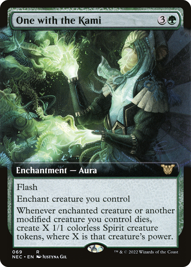 One with the Kami (Extended Art) [Kamigawa: Neon Dynasty Commander]-1