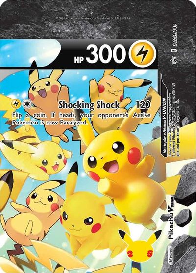 Pikachu V-UNION (SWSH140) (Celebrations) [Sword & Shield: Black Star Promos]-1