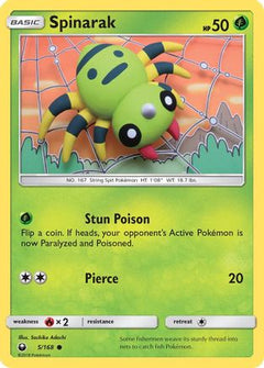 Spinarak (5/168) [Sun & Moon: Celestial Storm]-1