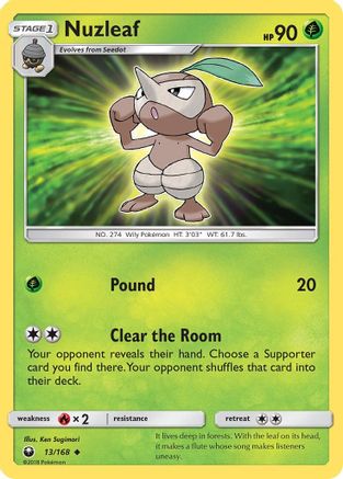 Nuzleaf (13/168) [Sun & Moon: Celestial Storm]-1