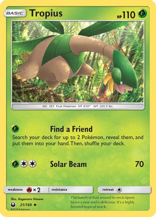 Tropius (21/168) [Sun & Moon: Celestial Storm]-1