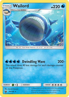 Wailord (40/168) [Sun & Moon: Celestial Storm]-1