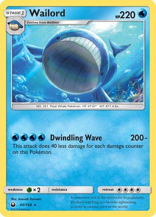 Wailord (40/168) [Sun & Moon: Celestial Storm]-1