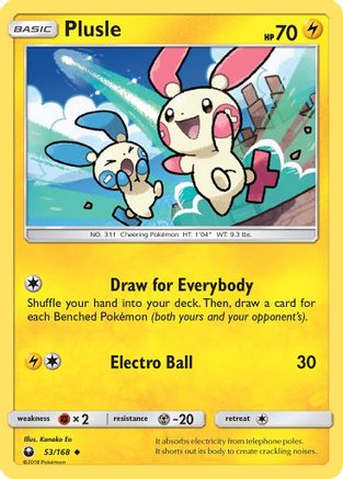 Plusle (53/168) [Sun & Moon: Celestial Storm]-1