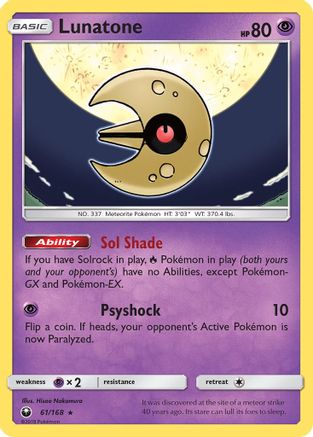 Lunatone (61/168) [Sun & Moon: Celestial Storm]-1
