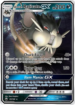 Alolan Raticate GX (85/168) [Sun & Moon: Celestial Storm]-1