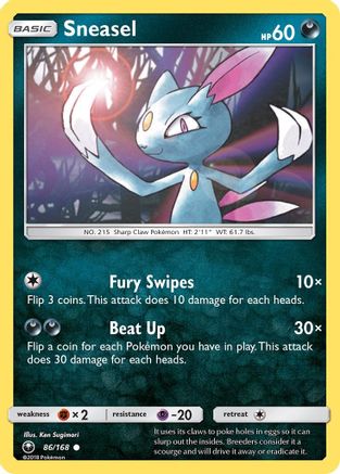 Sneasel (86/168) [Sun & Moon: Celestial Storm]-1