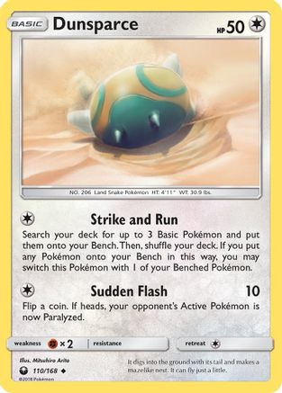 Dunsparce (110/168) [Sun & Moon: Celestial Storm]-1